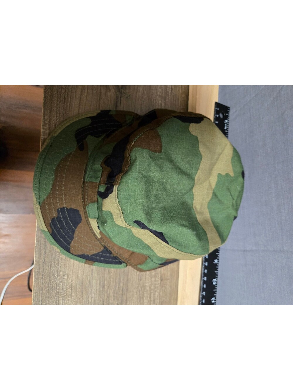 US Military Woodland Camouflage Patrol Cap Small